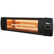 DR INFRARED HEATER Black 1500-Watt Electric Carbon Infrared Space Heater Wall or Ceiling Mount with Remote Control DR-238